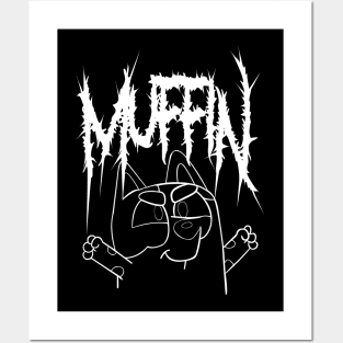 Muffin Metal Bluey Dog Posters and Art